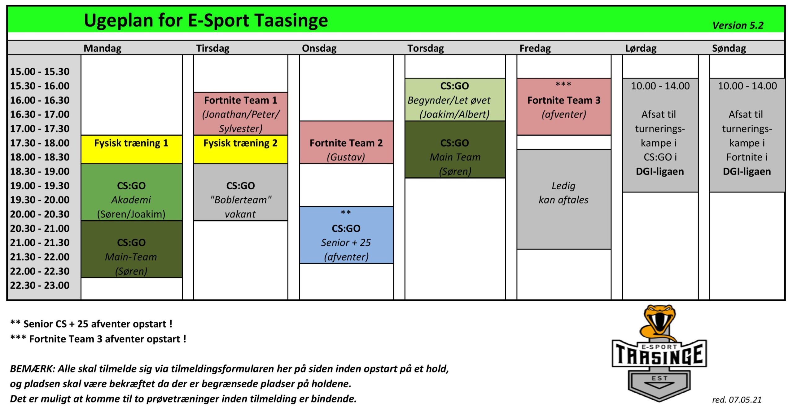 Ugeplan 5.2 Ugeplan 5.1